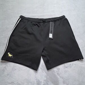 PAPER PLANES ✈️ BLACK KINGSTON CROCHET STRIPE TRACK SHORT SIZE 2XL MSRP$168